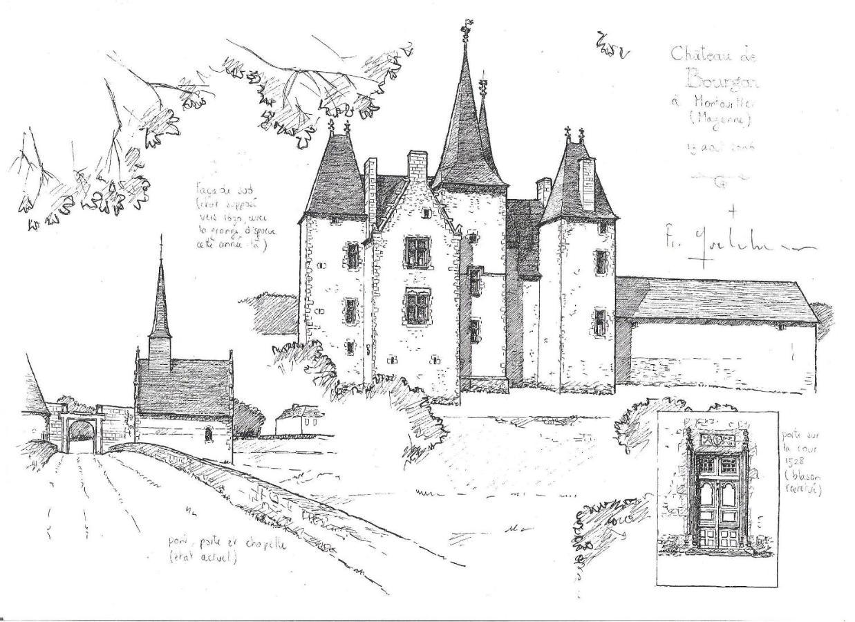 Chateau De Bourgon Montourtier Екстер'єр фото